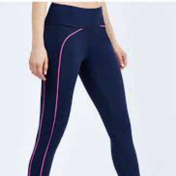 Splits59 Pants - Splits59 Tandem Tight Leggings Navy Pink Size L